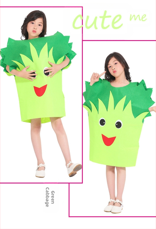 Bērnu dienas augļu kostīms Dārzeņu bērnudārza vides modes skate Helovīna ķirbju skatuves kostīms