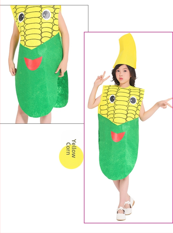 Bērnu dienas augļu kostīms Dārzeņu bērnudārza vides modes skate Helovīna ķirbju skatuves kostīms