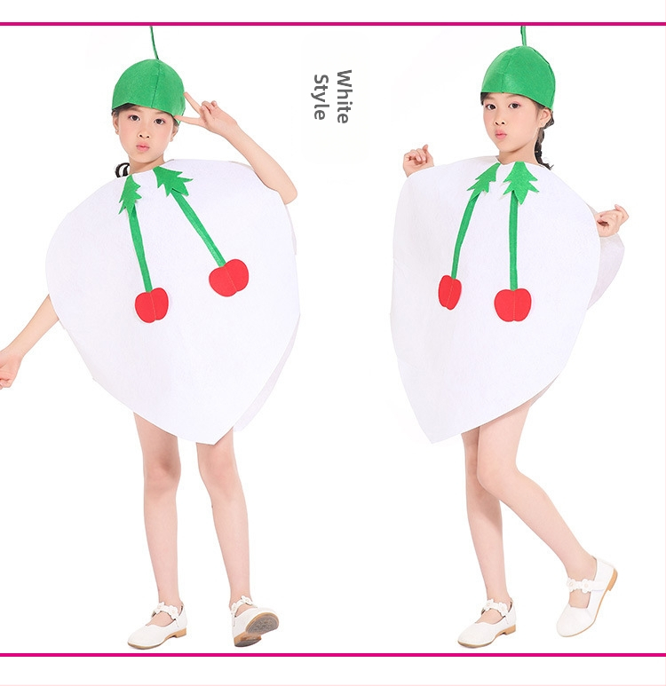 Bērnu dienas augļu kostīms Dārzeņu bērnudārza vides modes skate Helovīna ķirbju skatuves kostīms