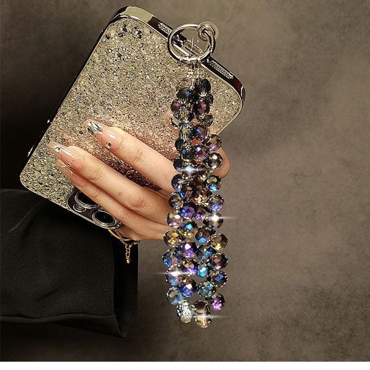 Preț 10 USD 3D cristal telefon mobil curea încheietura mâinii lanț lumina lux toate potrivirea lucrat manual cu mărgele lanț scurt stras bijuterii pandantiv de înaltă calitate sens Preț 10 USD