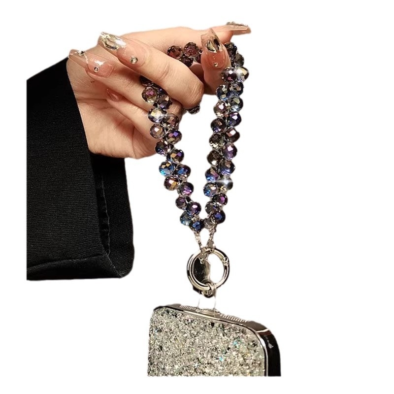 Preț 10 USD 3D cristal telefon mobil curea încheietura mâinii lanț lumina lux toate potrivirea lucrat manual cu mărgele lanț scurt stras bijuterii pandantiv de înaltă calitate sens Preț 10 USD