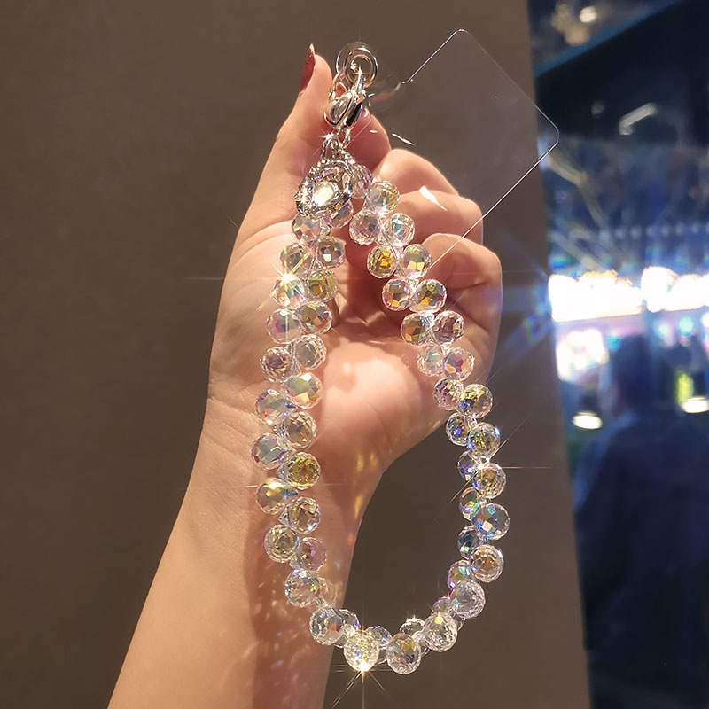 Preț 10 USD 3D cristal telefon mobil curea încheietura mâinii lanț lumina lux toate potrivirea lucrat manual cu mărgele lanț scurt stras bijuterii pandantiv de înaltă calitate sens Preț 10 USD
