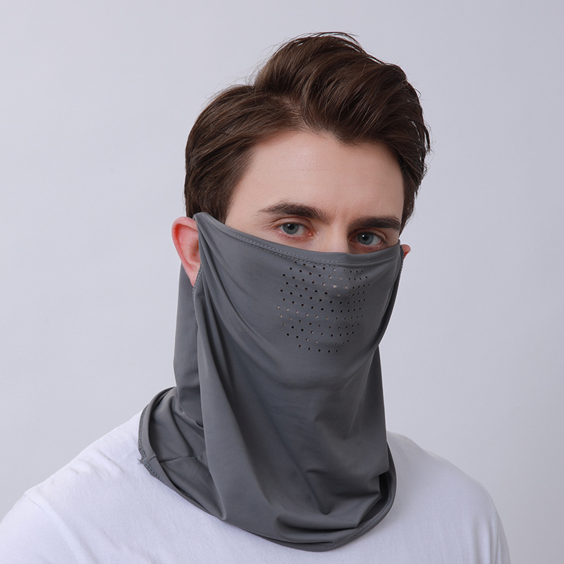 Upf50+ jääsiidist päikesekaitsekreem meestele ja naistele, suvine õues jalgrattasõidumask, päikesekaitse, täismask, loor, hingav