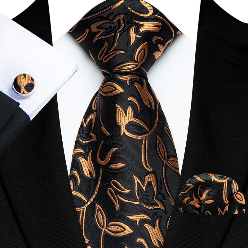 Gamyklos sandėlyje esantis tiesioginio tiekimo poliesterio 8 cm madingas Paisley vyriškas kaklaraiščio kvadratinės skaros rankogalių trijų dalių komplektas