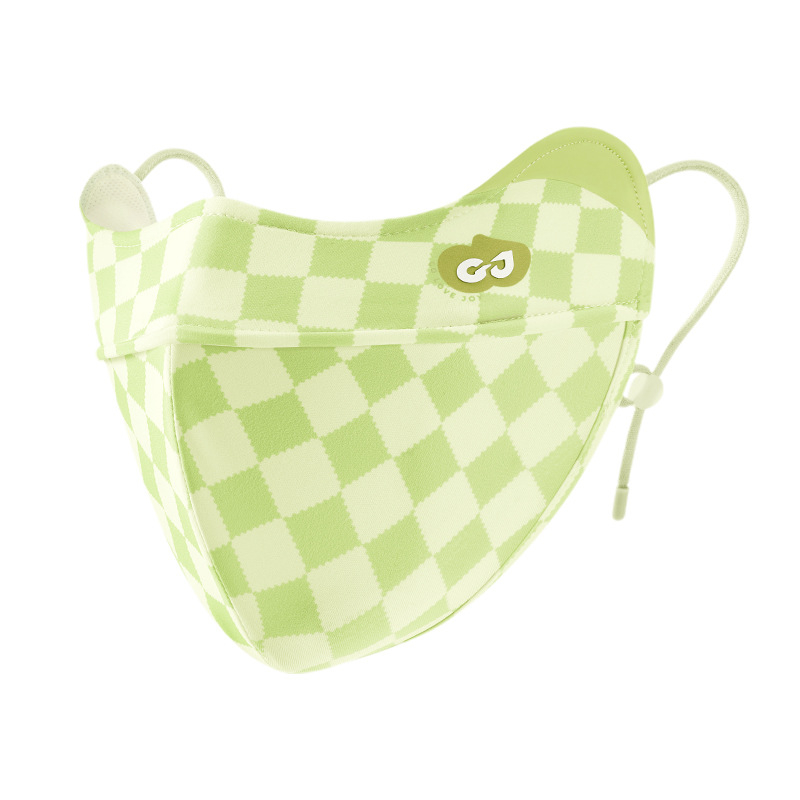 Dopamino kaukė nuo saulės moterims, apsauganti nuo ultravioletinių spindulių, maža, kvėpuojanti, vėsi ledo šilko kaukė, skirta akims, apsauganti nuo saulės.