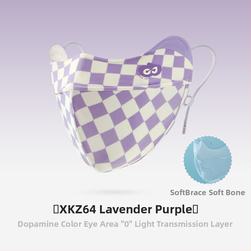 Dopamino kaukė nuo saulės moterims, apsauganti nuo ultravioletinių spindulių, maža, kvėpuojanti, vėsi ledo šilko kaukė, skirta akims, apsauganti nuo saulės.