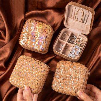 Retro nešiojama papuošalų dėžutė, maži auskarai, žiedai, karoliai, antioksidacinė rankų darbo papuošalų laikymo dėžutė, kelioninė, antikvarinė, išskirtinė