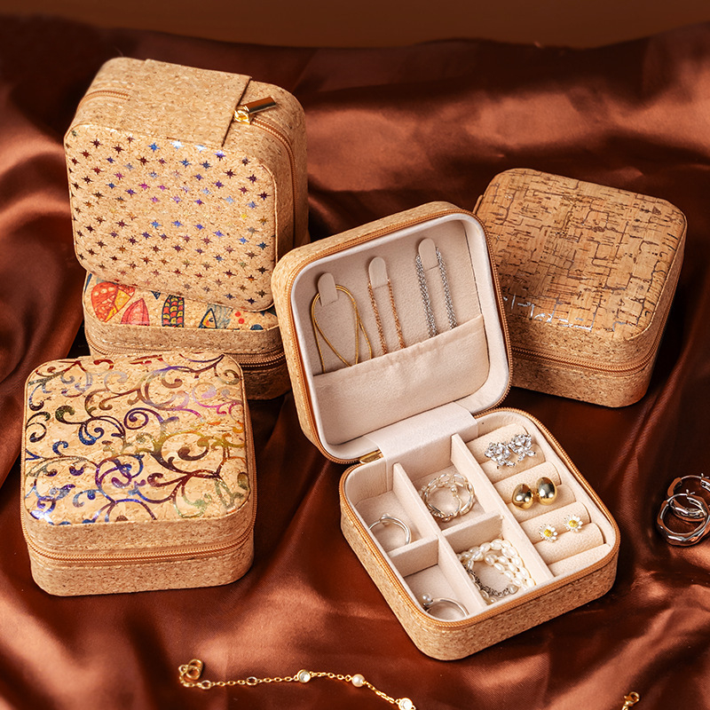 Retro nešiojama papuošalų dėžutė, maži auskarai, žiedai, karoliai, antioksidacinė rankų darbo papuošalų laikymo dėžutė, kelioninė, antikvarinė, išskirtinė