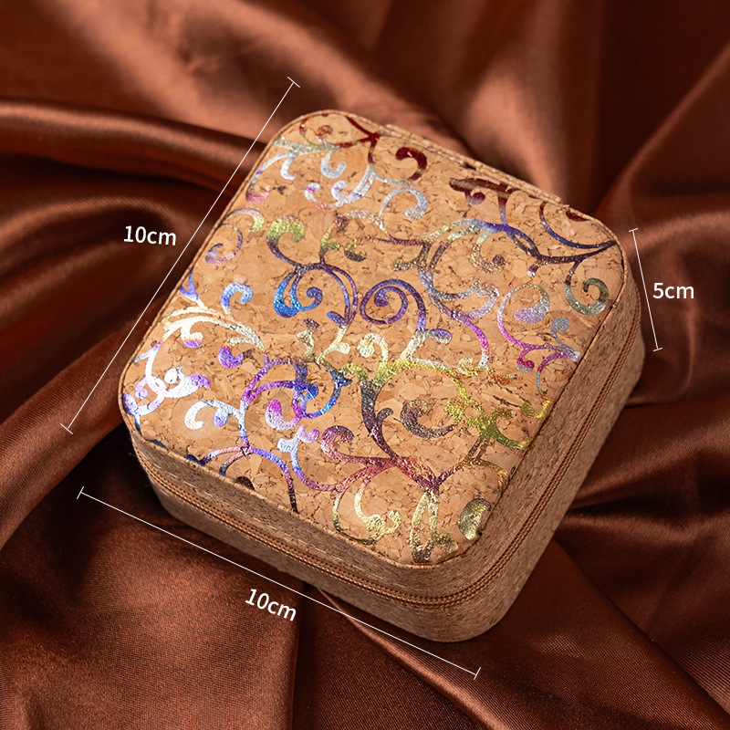 Retro nešiojama papuošalų dėžutė, maži auskarai, žiedai, karoliai, antioksidacinė rankų darbo papuošalų laikymo dėžutė, kelioninė, antikvarinė, išskirtinė