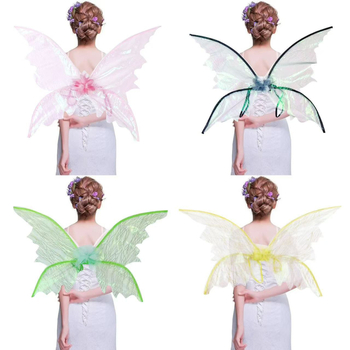 2024 m. tarpvalstybiniai nauji šventinio vakarėlio kostiumų rekvizitai COS apranga, miško fėjos drugelio sparnai, elfo nugaros dekoracija