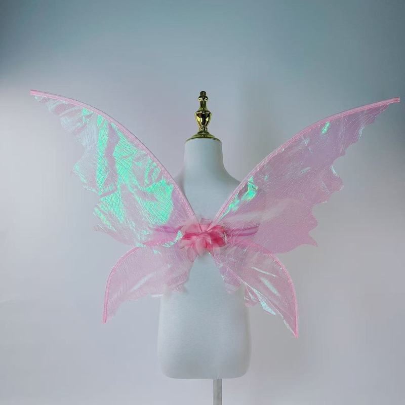 2024 m. tarpvalstybiniai nauji šventinio vakarėlio kostiumų rekvizitai COS apranga, miško fėjos drugelio sparnai, elfo nugaros dekoracija