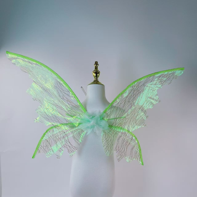 2024 m. tarpvalstybiniai nauji šventinio vakarėlio kostiumų rekvizitai COS apranga, miško fėjos drugelio sparnai, elfo nugaros dekoracija