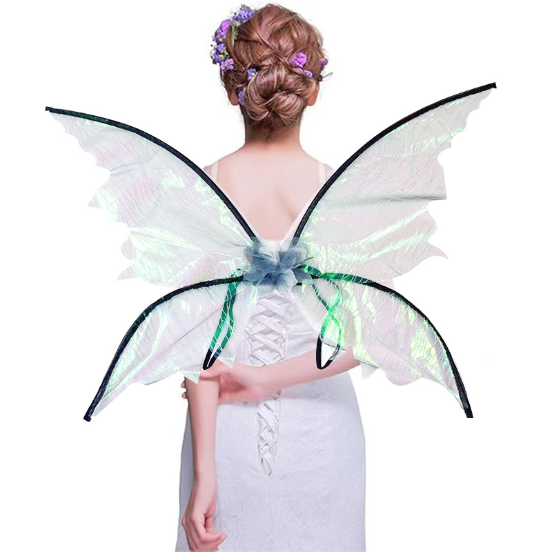 2024 m. tarpvalstybiniai nauji šventinio vakarėlio kostiumų rekvizitai COS apranga, miško fėjos drugelio sparnai, elfo nugaros dekoracija