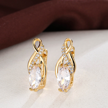 Pietų Korėjos „Dongdaemun“ sprogimų auskarai su cirkonio „Joker“ klasikiniais, auksu padengtais, madingais moteriškais auskarais, aksesuarais, urmu