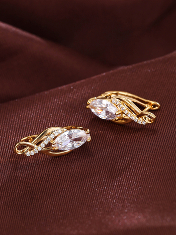 Pietų Korėjos „Dongdaemun“ sprogimų auskarai su cirkonio „Joker“ klasikiniais, auksu padengtais, madingais moteriškais auskarais, aksesuarais, urmu