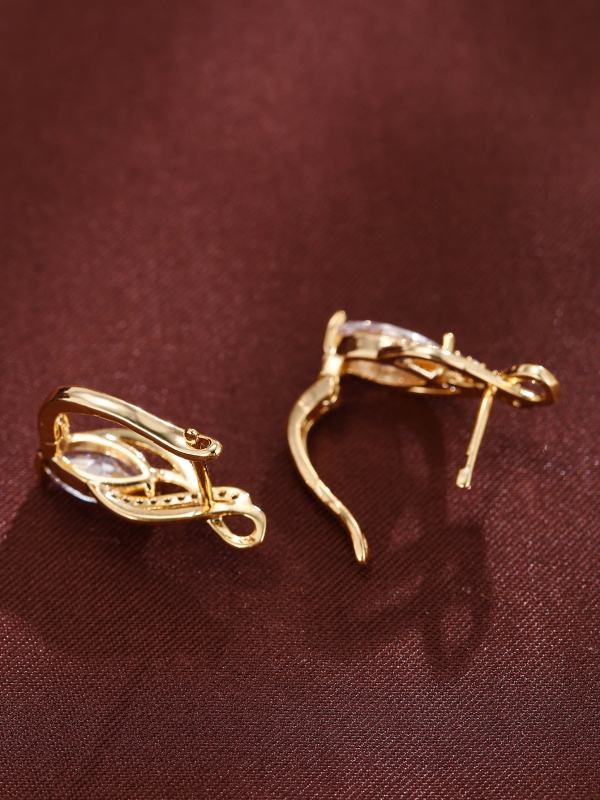 Pietų Korėjos „Dongdaemun“ sprogimų auskarai su cirkonio „Joker“ klasikiniais, auksu padengtais, madingais moteriškais auskarais, aksesuarais, urmu