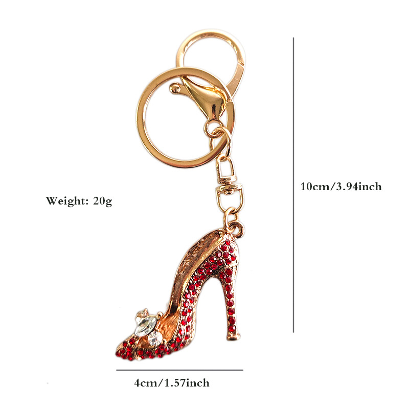 Nauji mados aukštakulniai bateliai, raktų pakabukas su lydiniu, deimantiniai papuošalai, pakabukas, automobilio raktų pakabukas, aksesuarai