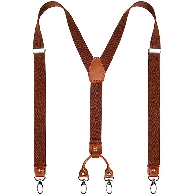 2,5 cm džinsų kabliuko sagtis su Y formos petnešomis, 4 segtukai, suaugusiųjų marškiniai, kostiumas, kombinezonai, aksesuarai, petnešos