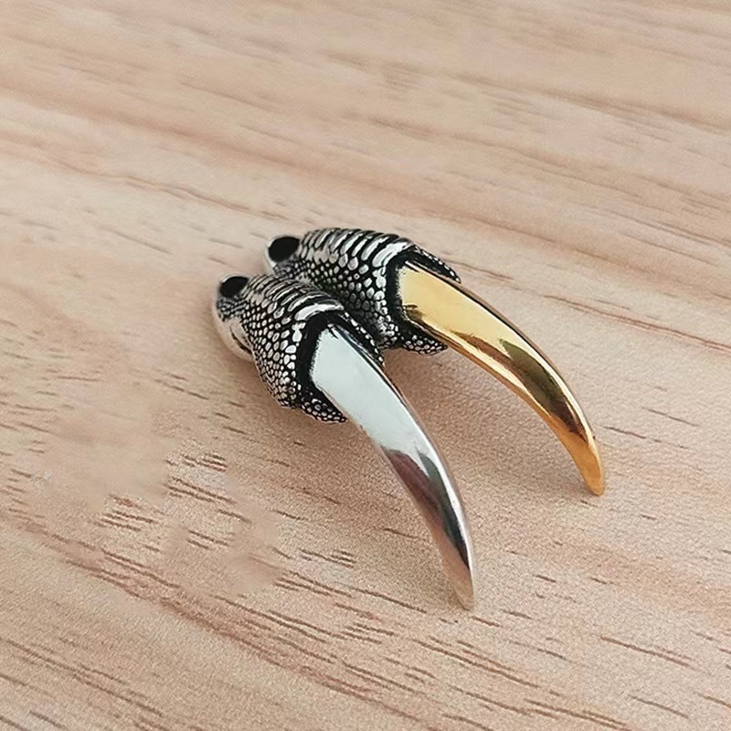 Taiyin drakono letenos karoliai vyrams, agresyvus personalizuotas smaigalio pakabukas, madingas vyriškas raktikaulio pakabukas, kūną ginantis papuošalas, derantis prie drabužių