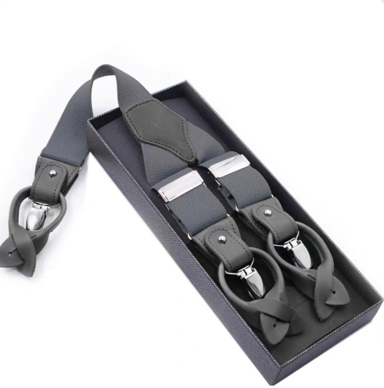 Curea de umăr anti-alunecare pentru bărbați, curea de pantaloni pentru costum, curea de suspendare, în cutie transfrontalieră, pentru adulți, cu dublă utilizare, curea pentru suspendere