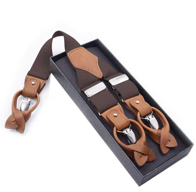 Curea de umăr anti-alunecare pentru bărbați, curea de pantaloni pentru costum, curea de suspendare, în cutie transfrontalieră, pentru adulți, cu dublă utilizare, curea pentru suspendere