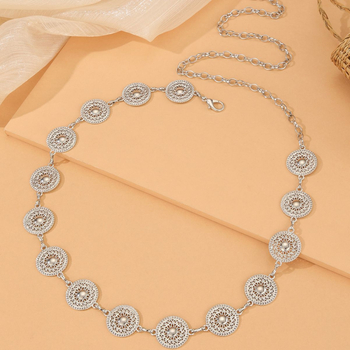 Διασυνοριακές εκρήξεις, ευρωπαϊκή και αμερικανική μεταλλική αλυσίδα μέσης με ηλιοτρόπιο, γυναικεία, απλή κοστούμι, αξεσουάρ, μέση, γυναίκες