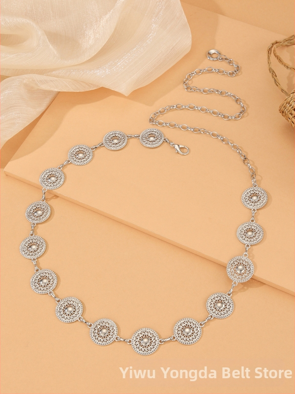 Cezhraničné výbuchy Európske a americké kovové slnečnicové dámske retiazky do pása Módne jednoduché oblekové doplnky do pása