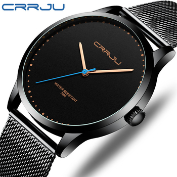 Ρολόι χαλαζία CRRJU/kajun 2167, διασυνοριακό, σε πωλήσεις, με έξι ακίδες, πολλαπλών λειτουργιών, χρονόμετρο, ζώνη mesh, μόδας για άνδρες