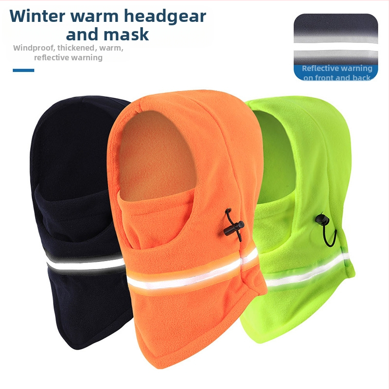 Amazon Wazan Őszi és téli meleg, szélálló kültéri lovaglómaszk, éjszakai lovagláshoz, fényvisszaverő csík, hidegálló nyakzár, meleg fejvédő