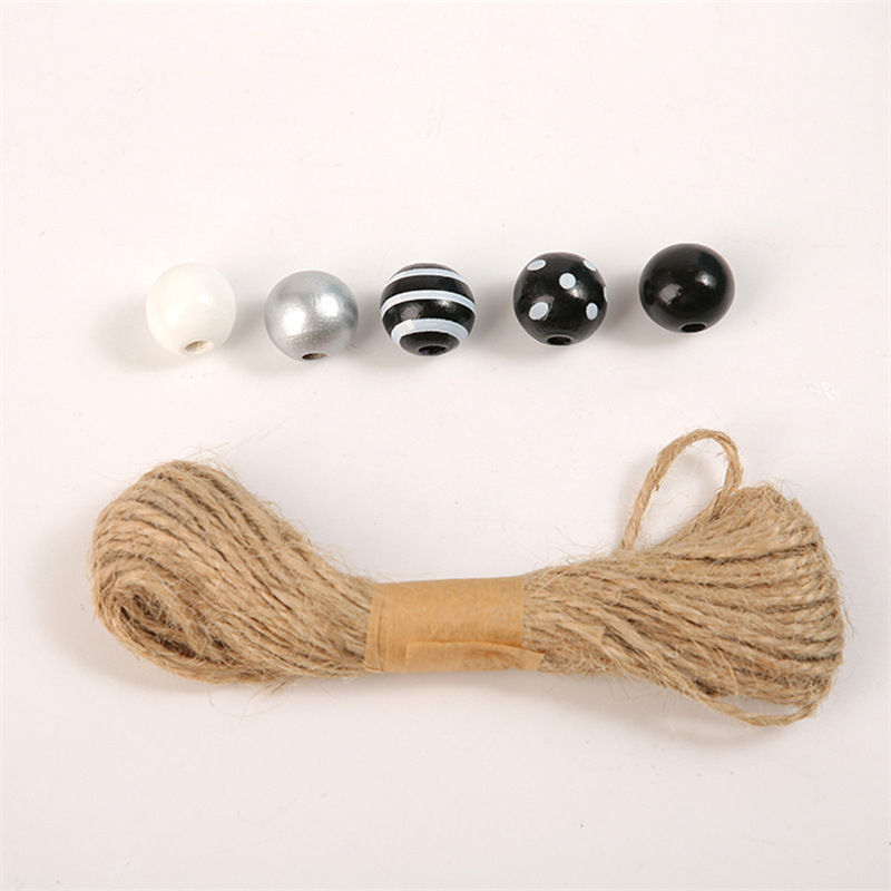 Mărgele din lemn cu imprimeu leopard, tip zebră, 16 mm, alb-negru, mărgele din lemn, DIY, lucrate manual, personalizate, rotunde imprimate