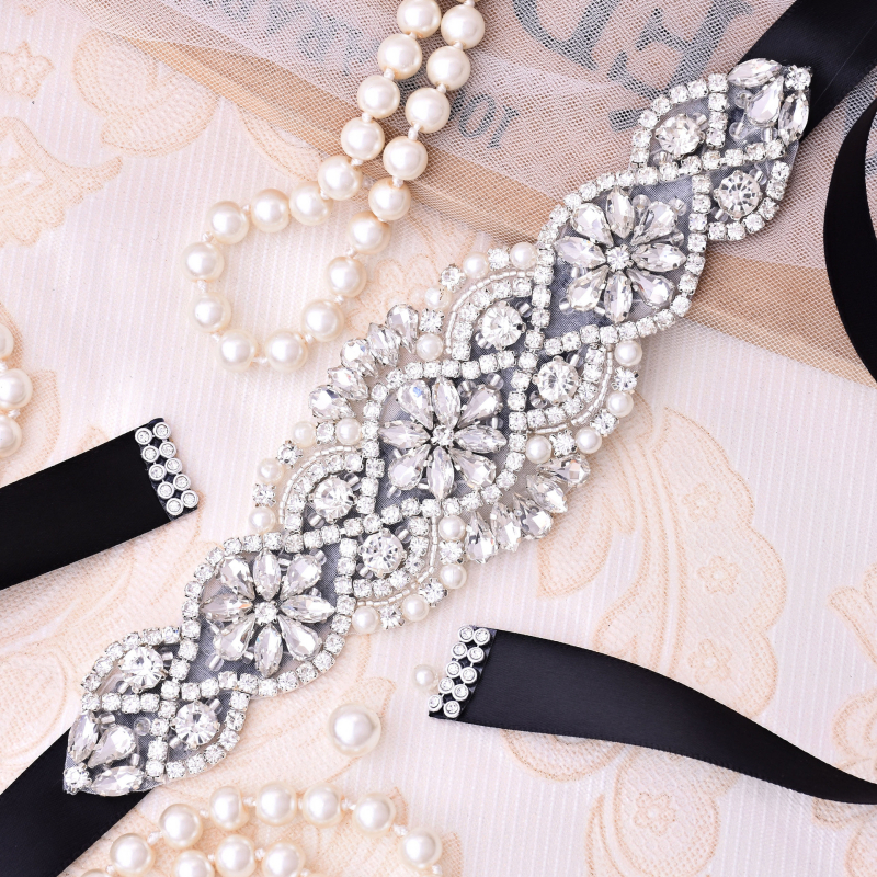 Europski i američki dodaci za vjenčanice Vjenčani pojas Ženski cirkon srebrne naljepnice Europski i američki pečat za struk J104