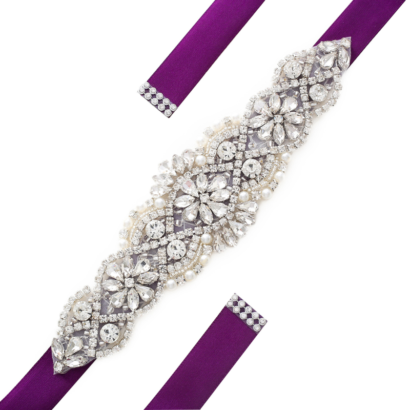 Europski i američki dodaci za vjenčanice Vjenčani pojas Ženski cirkon srebrne naljepnice Europski i američki pečat za struk J104