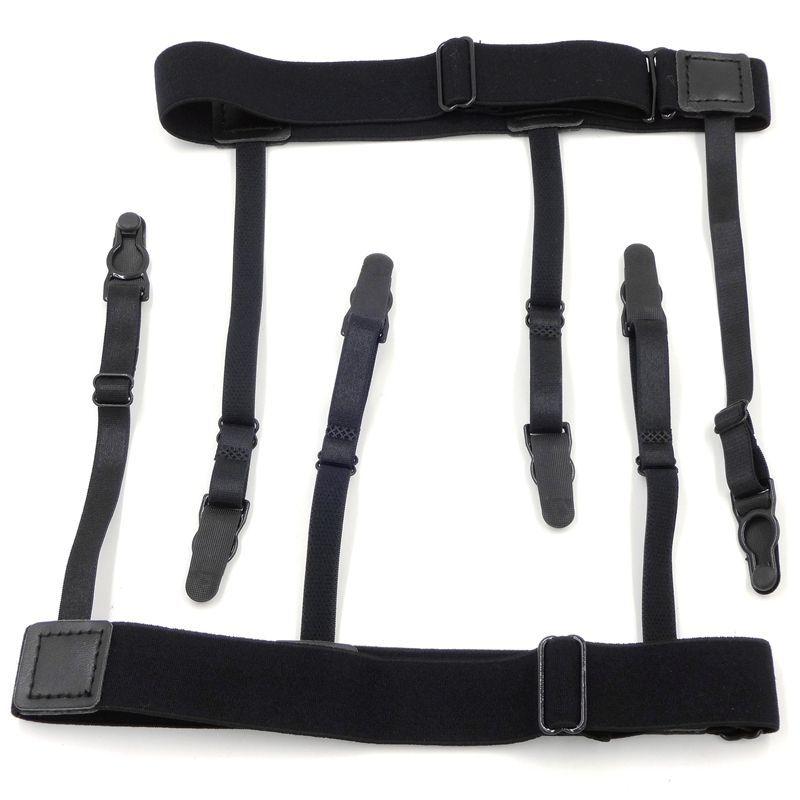 3 inele pentru picior, portjartier, curea cu cioc de rață, cataramă metalică, pentru bărbați și femei, cămașă formală, antiderapantă, clip antirid, portjartier, ciorapi 2