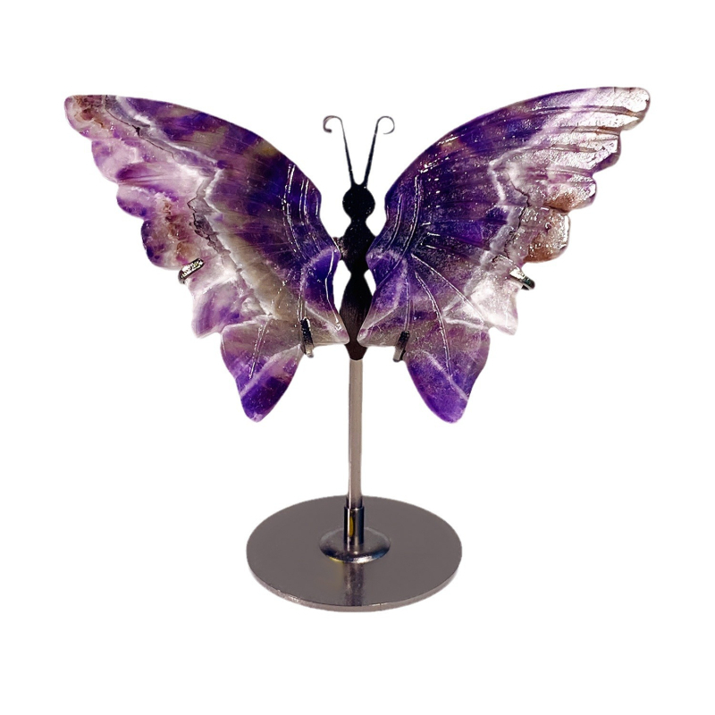 Disainkristall kunstlik nikerdamine tiivad looduslik ametüst liblikas lauakaunistused kontorikaunistused hulgimüük