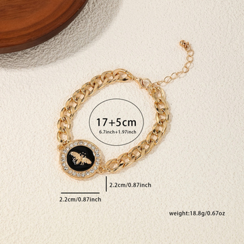 Moodne isiksuse geomeetriline ümmargune ruudukujuline meelõvi teemantkäevõru