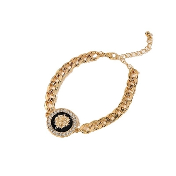 Moodne isiksuse geomeetriline ümmargune ruudukujuline meelõvi teemantkäevõru