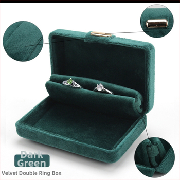 Κουτί συσκευασίας μενταγιόν δαχτυλιδιών με μεταλλική πόρπη, απλό, εξαιρετικό και βολικό κουτί δώρου αποθήκευσης, από βελούδο ύφασμα