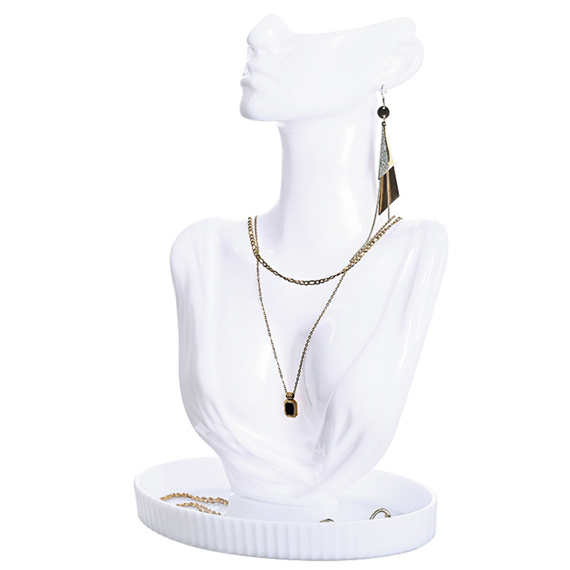 Karolių ir papuošalų laikymo stovas, papuošalų portreto modelis, kaklo stovas, pakabukų papuošalų demonstravimas, rekvizitai, dekoravimas