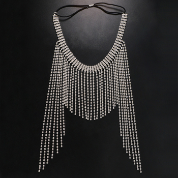 Ζώνη μαλλιών με φούντες σε ευρωπαϊκές και αμερικανικές εκρήξεις, πολυτελής, διασυνοριακή, κοσμήματα, μόδα, έθνικ στυλ, κορδέλα με αλυσίδα στο μέτωπο από στρας