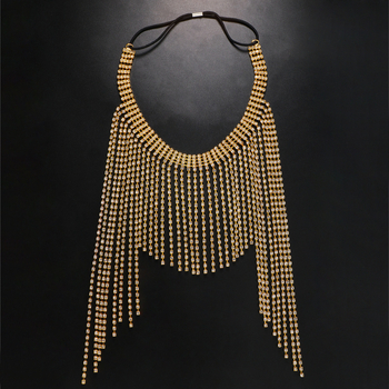 Ζώνη μαλλιών με φούντες σε ευρωπαϊκές και αμερικανικές εκρήξεις, πολυτελής, διασυνοριακή, κοσμήματα, μόδα, έθνικ στυλ, κορδέλα με αλυσίδα στο μέτωπο από στρας