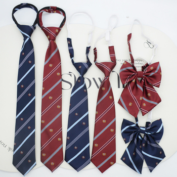JK kaklaraištis, studentė, japoniško stiliaus, korėjietiško stiliaus, kolegijos stiliaus, užtrauktuku be mazgų, uniforma, uniformos aksesuarai, kaspinas, madinga raudona spalva.