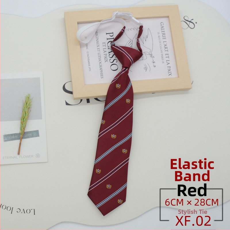 JK kaklaraištis, studentė, japoniško stiliaus, korėjietiško stiliaus, kolegijos stiliaus, užtrauktuku be mazgų, uniforma, uniformos aksesuarai, kaspinas, madinga raudona spalva.