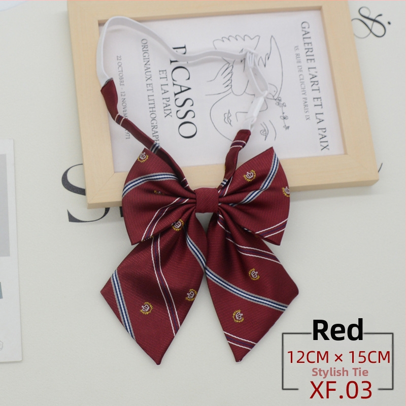 JK kaklaraištis, studentė, japoniško stiliaus, korėjietiško stiliaus, kolegijos stiliaus, užtrauktuku be mazgų, uniforma, uniformos aksesuarai, kaspinas, madinga raudona spalva.