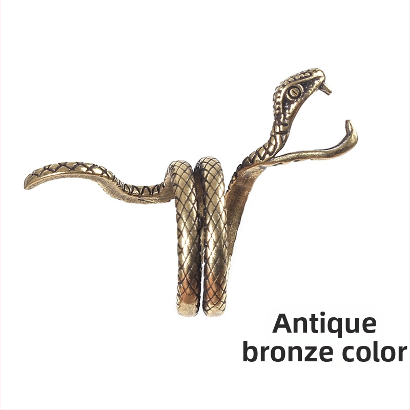 Misiņa čūskas gredzena cigarešu turētājs cigarešu turētāja gredzens moderns smēķēšanas turētājs radošs cigarešu turētājs hiphopa cigarešu turētāja smēķēšanas komplekts