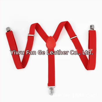 Διασυνοριακή μοντέρνα casual ελαστική τιράντες με τρία κλιπ, μονόχρωμες, ρυθμιζόμενες τιράντες μήκους, εργοστασιακές, ίσιες τρίχες