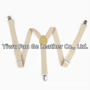 Διασυνοριακή μοντέρνα casual ελαστική τιράντες με τρία κλιπ, μονόχρωμες, ρυθμιζόμενες τιράντες μήκους, εργοστασιακές, ίσιες τρίχες