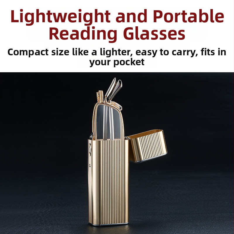 Sprogstančios kišeninės antenos sulankstoma tremolo maža raudona knygelė su HD akių apsauga, madingi itin lengvi skaitymo akiniai nuo nuovargio