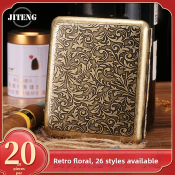 Νέα μεταλλική διπλής όψης αναδιπλούμενη θήκη τσιγάρων 20 ιντσών με αυτόματο φορητό τσιγάρο σε απόθεμα από το εργοστάσιο χονδρικής πώλησης