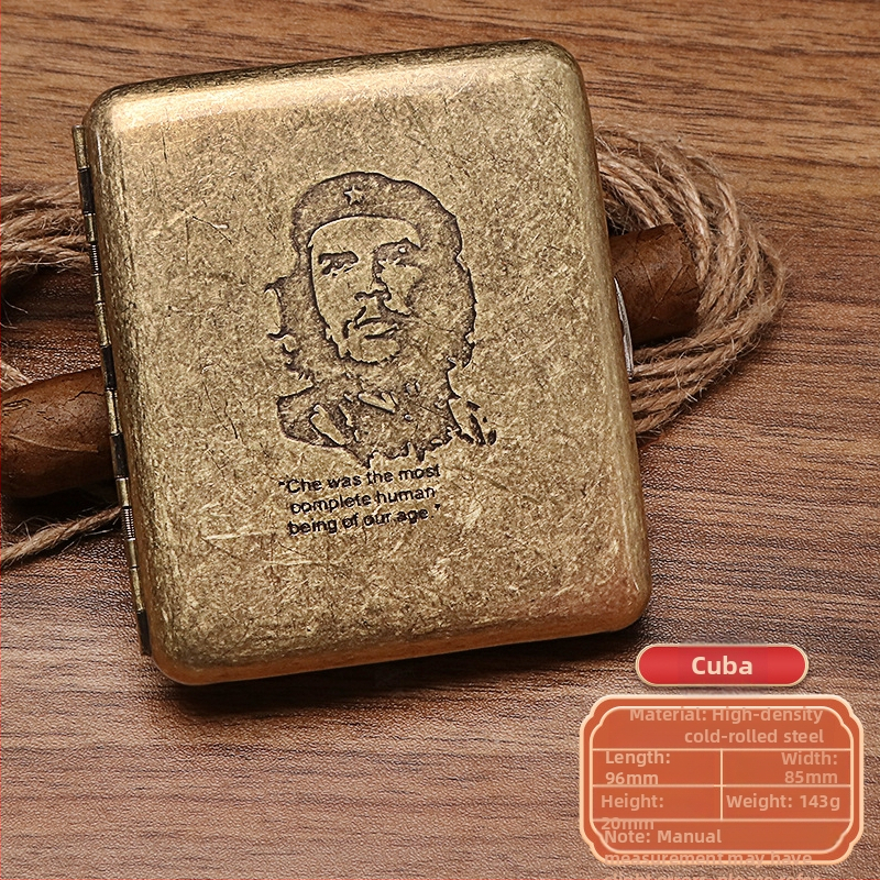 Naujas metalinis dvipusis atverčiamas 20 cigarečių dėklas bronzinės gėlės formos automatinis nešiojamas cigarečių dėklas, parduodamas sandėlyje, didmeninė prekyba gamykloje