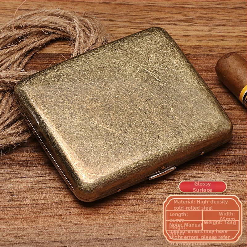 Naujas metalinis dvipusis atverčiamas 20 cigarečių dėklas bronzinės gėlės formos automatinis nešiojamas cigarečių dėklas, parduodamas sandėlyje, didmeninė prekyba gamykloje